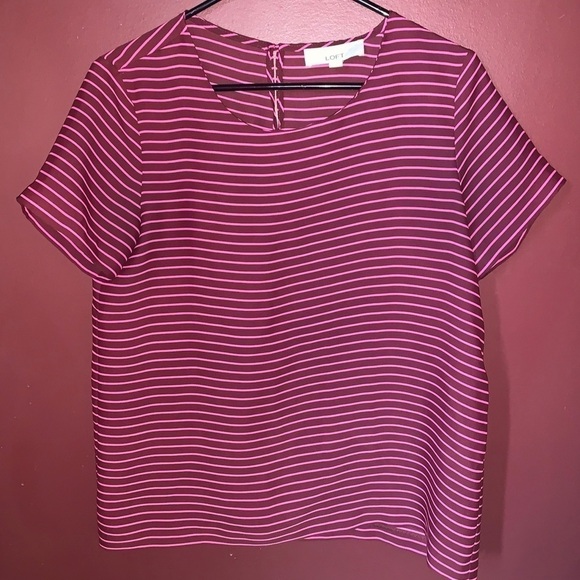 Loft‎ Striped Career Top | Small - Picture 1 of 3